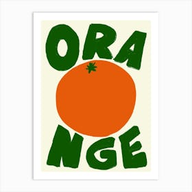 Orange Art Print Art Print