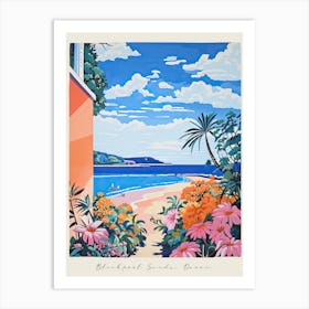 Poster Of Blackpool Sands, Devon, Matisse And Rousseau Style 4 Art Print