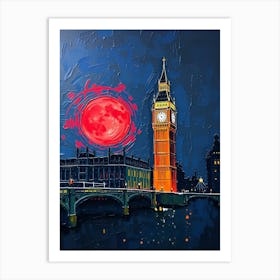 Big Ben At Night 2 Art Print