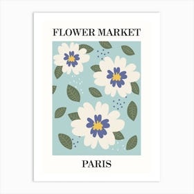 Flower Market Paris Art Print