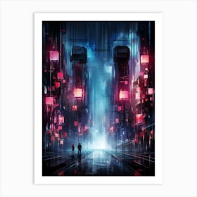 Futuristic City 4 Art Print