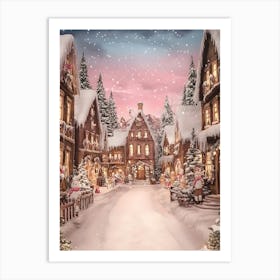 Christmas Village 5 Art Print