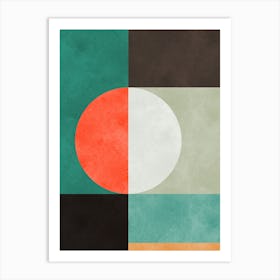 Colorful geometric harmony 1 Art Print