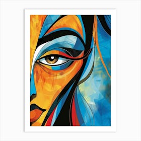 Woman'S Face 121 Art Print