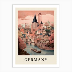 Vintage Travel Poster Germany Art Print