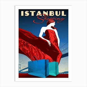 Shopping In Istanbul Art Print