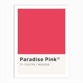 Paradise Pink Art Print