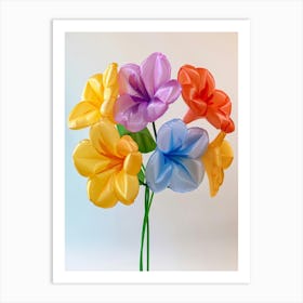 Dreamy Inflatable Flowers Impatiens 3 Art Print
