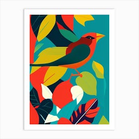 Robin Pop Matisse Bird Art Print