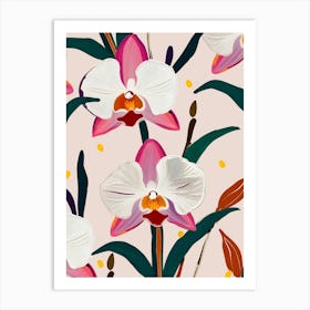 Pink Orchid Art Print