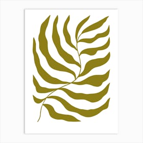 Zebra Leaf Art Print