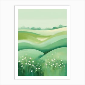 Green Field Art Print