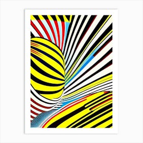 Gravity Wave Bright Comic Space Art Print