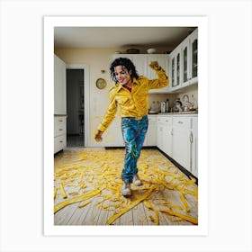 Michael Jackson In The Kitchen Art Print