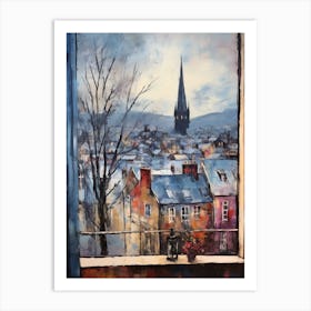 Winter Cityscape Edinburgh Scotland 4 Art Print