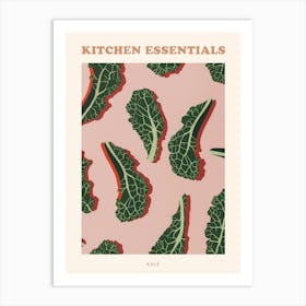 Kale Pattern Illustration Poster 2 Art Print