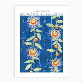 Mercado De La Fruta Passionfruit Illustration 3 Poster Art Print