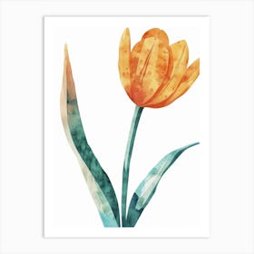 Watercolor Tulip Art Print