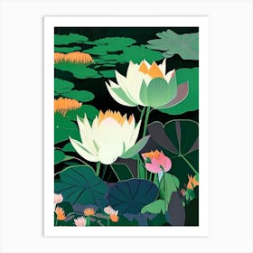 Lotus Flowers In Park Fauvism Matisse 8 Art Print