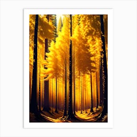 Golden Forest 2 Art Print