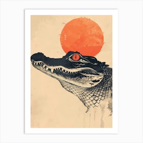 Alligator Canvas Print 1 Art Print