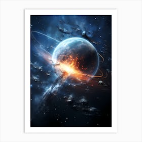 Space Explosion 1 Art Print