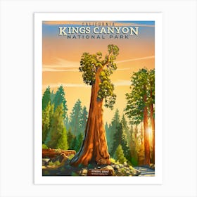 Kings Canyon National Park Art Print