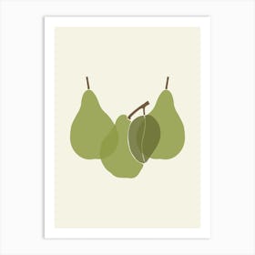 Pears Dining Room Art Print