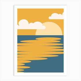 Sunset Over The Ocean 17 Art Print