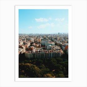 Bird Over Barcelona Art Print