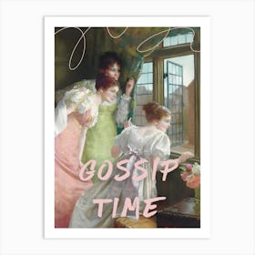 Gossip Time Art Print