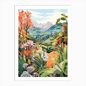 Kirstenbosch National Botanical Garden South Modern Illustration Art Print