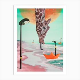  Surrealistic Animals Giraffe Art Print