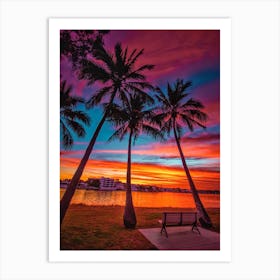 Sunset Seat Art Print