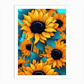 Sunflowers 25 Art Print