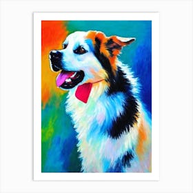 American Eskimo Dog Fauvist Style Dog Art Print