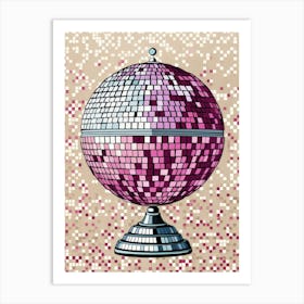 Disco Ball Vector Illustration 1 Art Print