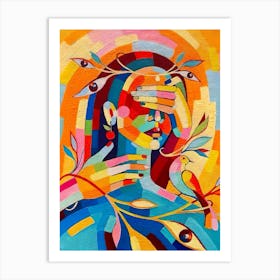 Face Of A Woman Art Print