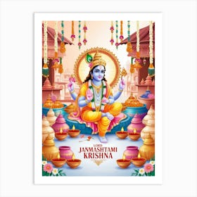 Hindu God Lord Ganesha Art Print