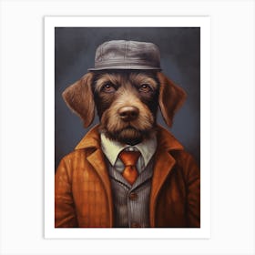 Gangster Dog Wirehaired Pointing Griffon Art Print