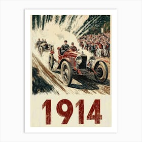 Aihrgdesign A Vintage Poster Of An Automobile Rally In 1914 F 238e249a 64d0 4271 812b E3d191893c60 0 Art Print