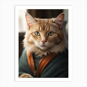 Harry Potter Cat Art Print