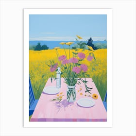 Modern Still life Table Setting Art Print