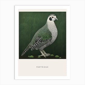 Ohara Koson Inspired Bird Painting Partridge 1 Poster Art Print