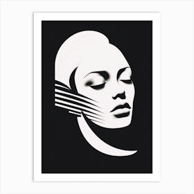 Linear Portrait Art Print