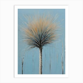 Australian native blue grasstrees artwork Art Print