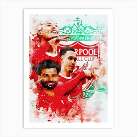 Liverpool Fc Watercolor Art Print