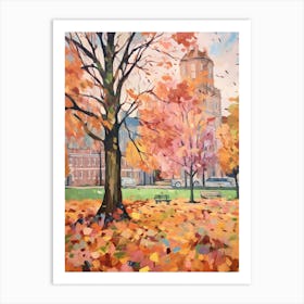 Autumn City Park Painting Castle Park Bristol 1 Art Print