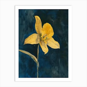 Yellow Orchid Art Print