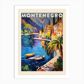 Kotor Montenegro 4 Fauvist Painting  Travel Poster Art Print